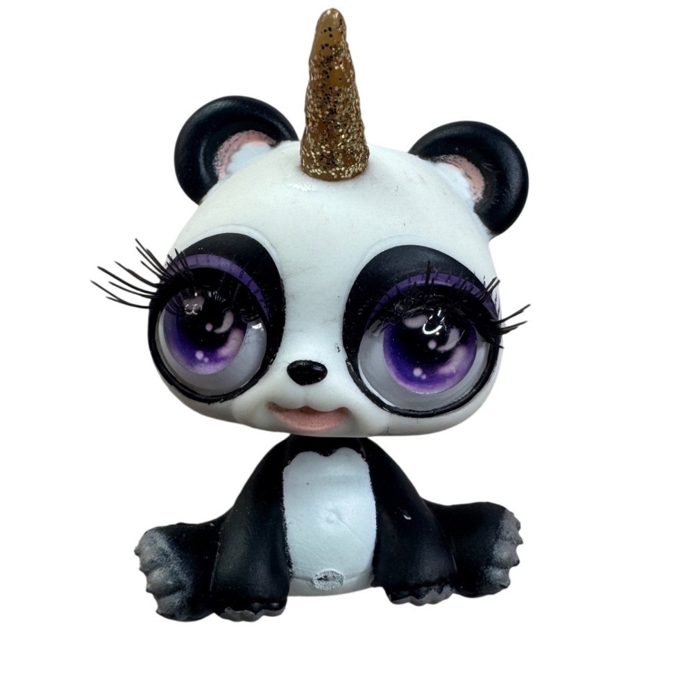 MGA Poopsie Slime Surprise Cutie Tooties Panda Figure Gold Horn 48518TDE rare